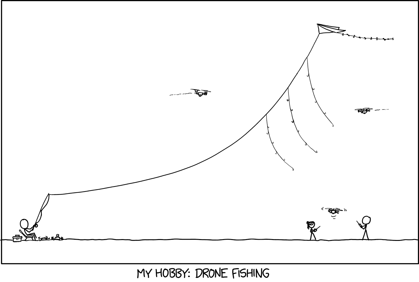 Today's consumers who order their drones off the internet don't know the joy of going out in nature and returning with a drone that you caught yourself, whose angry owners you fought off with your own two hands.