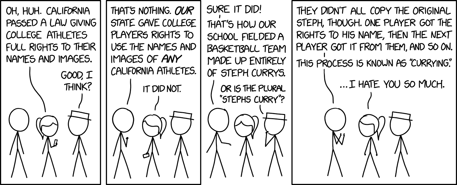 Their signature play is the three-point combinator, a recursive offense which is guaranteed not to halt and continues accumulating points until the buzzer.