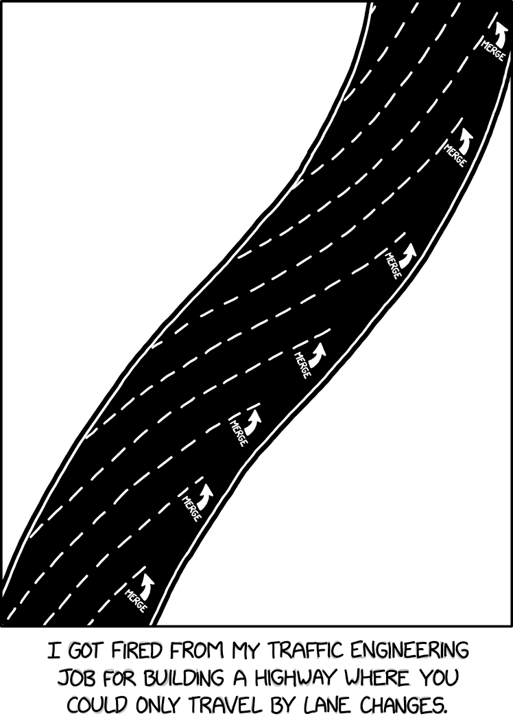 I just think lane markers should follow the local magnetic declination.