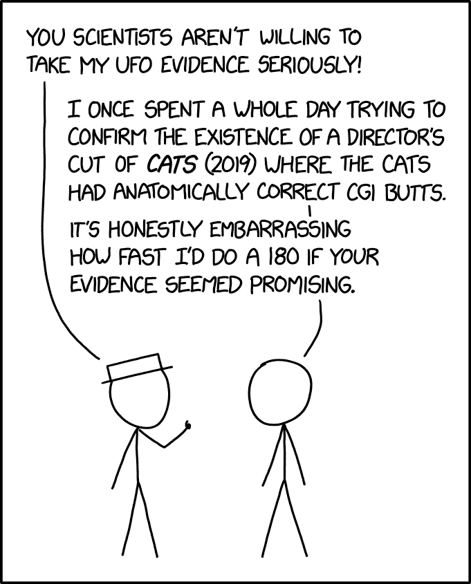 [Decades in the future] "Well, the good news is that we've received definitive communication from aliens. The bad news is that they're asking about Cats (2019)."